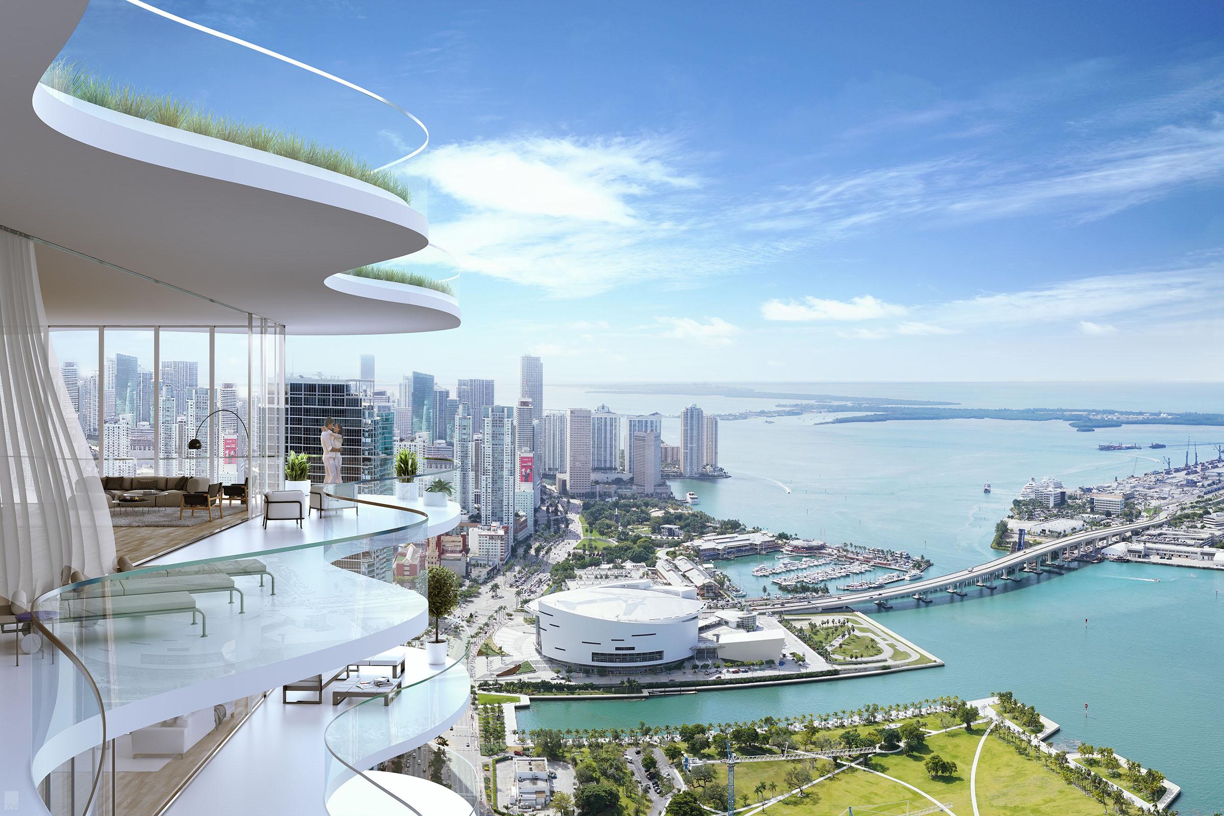 Rendering of Casa Bella Residences East Unit Terrace